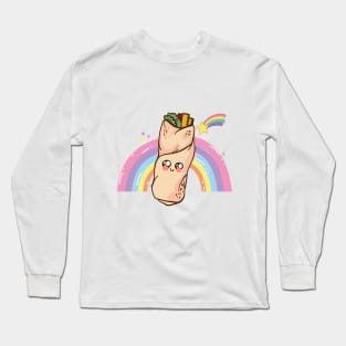 Rainbow Burrito Long Sleeve T-Shirt